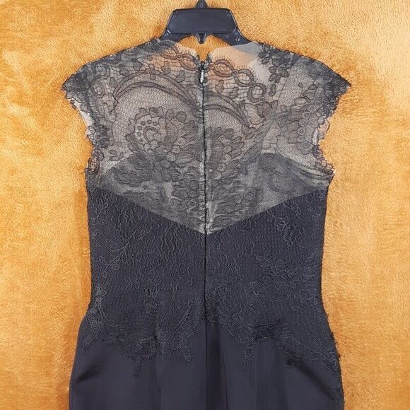 Designer Romona Keveza Silk Lace Cocktail Dress - Picture 11 of 15